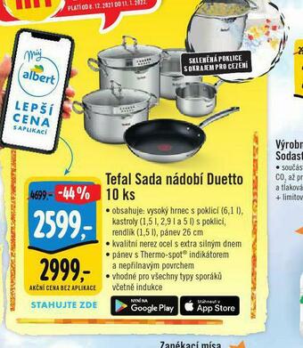 Albert Tefal sada nádobí nabídka