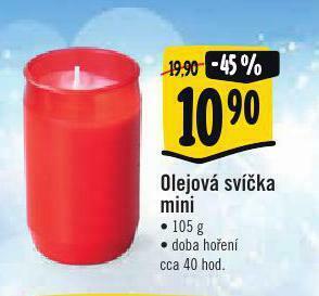 Albert Olejová svíčka mini nabídka