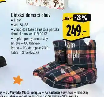 Albert Dětský domácí obuv nabídka