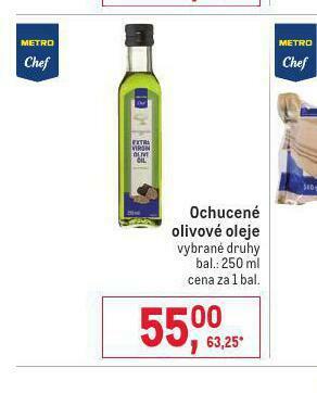 Makro Ochucené olivové oleje nabídka