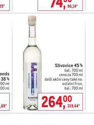 Makro Slivovice 45% nabídka