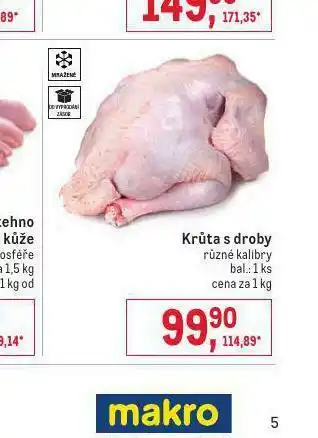 Makro Krůta s droby nabídka