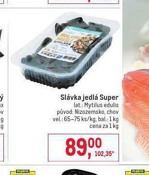 Makro Slávka jedlá super nabídka