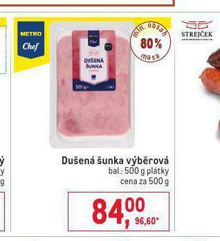 Makro Dušená šunka výběrová nabídka