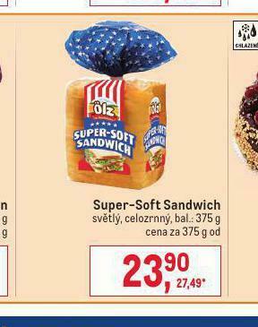 Makro Super soft sandwich nabídka