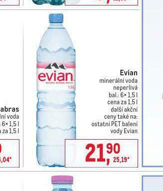 Makro Evian nabídka