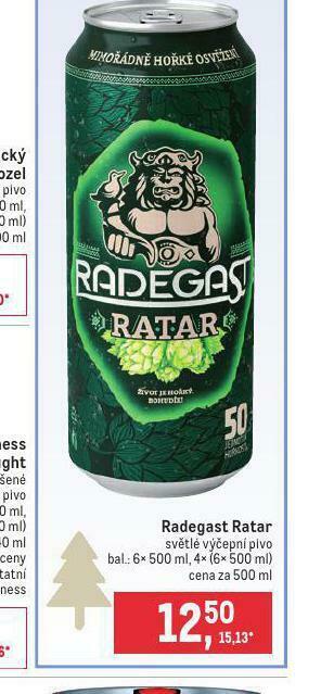 Makro Pivo radegast ratar nabídka