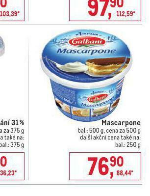 Makro Mascarpone nabídka
