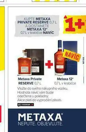 Makro Metaxa private reserve + metaxa 12* nabídka