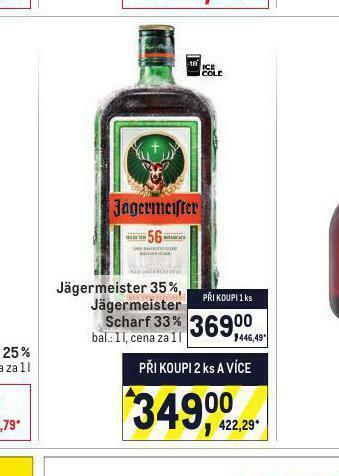 Makro Jägermeister nabídka