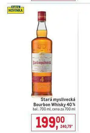Makro Stará myslivecká bourbon whisky 40% nabídka
