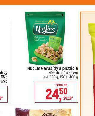 Makro Nutline arašídy a pistácie nabídka