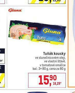 Makro Tuňák kousky nabídka