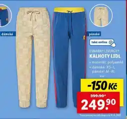 Lidl ESMARA LIVERGY KALHOTY LIDL nabídka