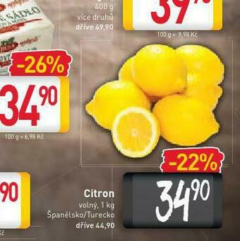 Billa Citrony nabídka