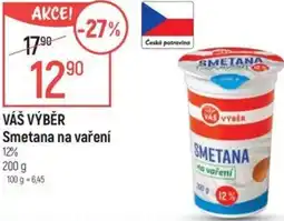 Globus VÁŠ VÝBĚR Smetana na vaření nabídka
