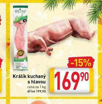 Billa Králík kuchaný s hlavou nabídka