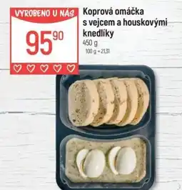 Globus Koprová omáčka s vejcem a houskovými knedlíky nabídka