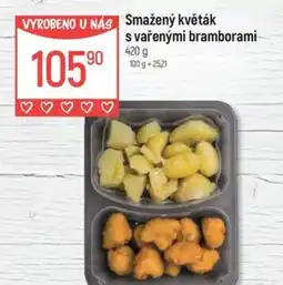 Globus Smažený květák svařenými bramborami nabídka