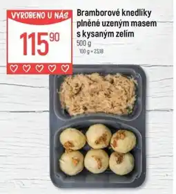 Globus Bramborové knedlíky plněné uzeným masem skysaným zelím nabídka