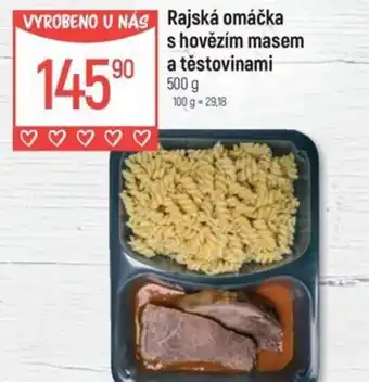 Globus Rajská omáčka s hovězím masem a těstovinami nabídka