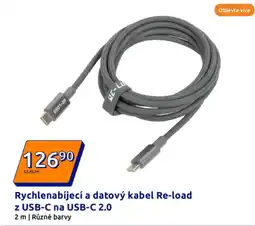 Action Rychlenabíjecí a datový kabel re-load z usb-c na usb-c 2.0 nabídka