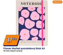 Action Flower market poznámkový blok a5 nabídka