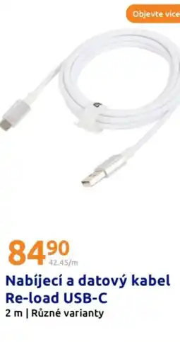 Action Nabíjecí a datový kabel re-load usb-c nabídka