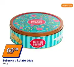 Action Sušenky v kulaté dóze nabídka