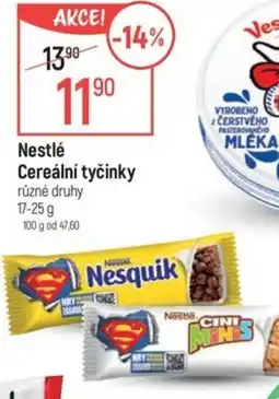 Globus Nestlé Cereální tyčinky nabídka