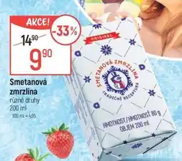 Globus Smetanová zmrzlina nabídka