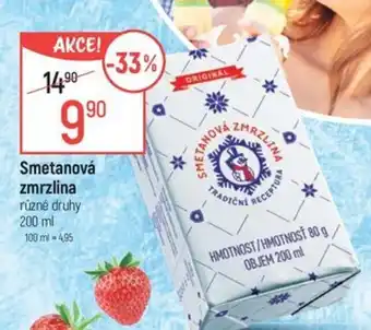Globus Smetanová zmrzlina nabídka