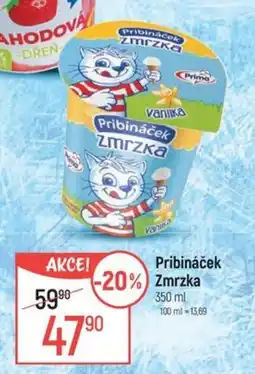 Globus Pribináček zmrzka nabídka