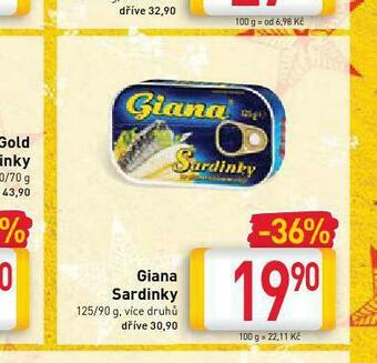 Billa Giana sardinky nabídka