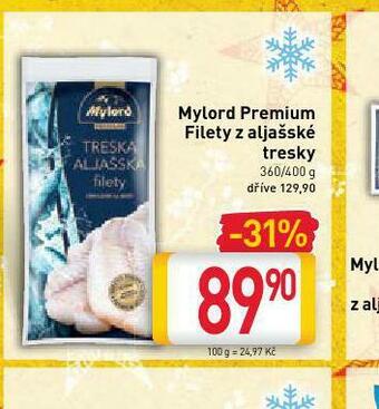 Billa Mylord premium filety z aljašské tresky nabídka