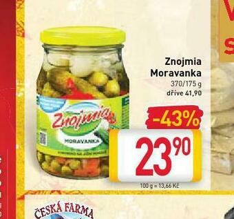 Billa Znojmia moravanka nabídka