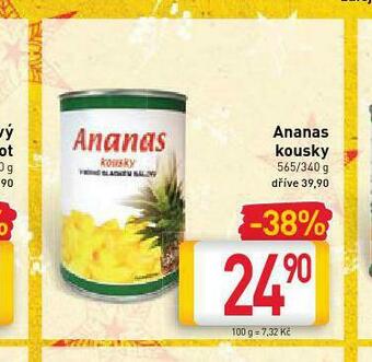 Billa Ananas kousky nabídka