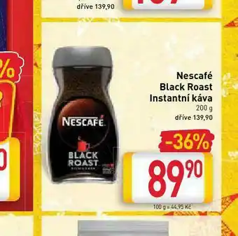 Billa Nescafé black roast instantní káva nabídka