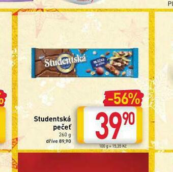 Billa Orion studentská pečeť nabídka