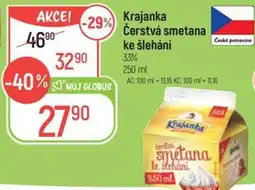 Globus Krajanka Čerstvá smetana ke šlehání nabídka
