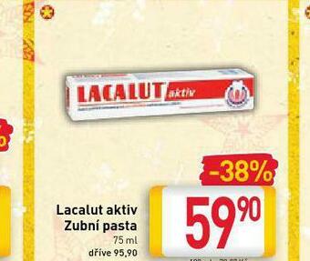 Billa Lacalut aktiv zubní pasta nabídka