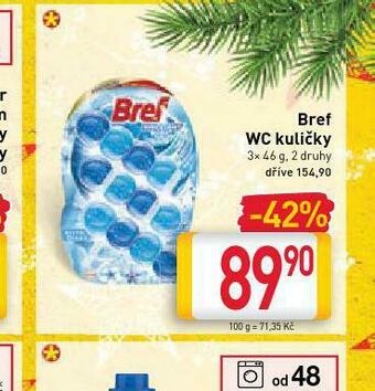 Billa Bref wc kuličky nabídka