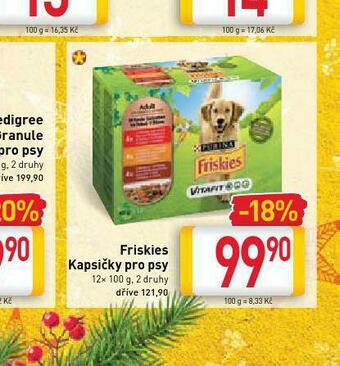 Billa Friskies kapsičky pro psy nabídka