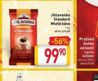 Billa Jihlavanka standard mletá káva nabídka