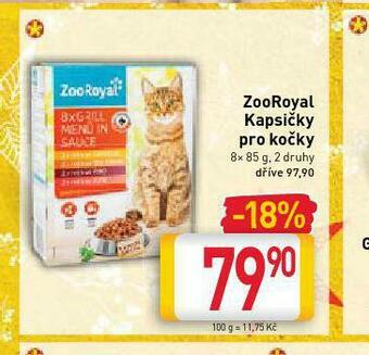Billa Zooroyal kapsičky pro kočky nabídka