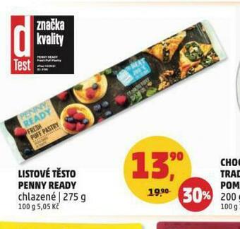 Penny Market Listové těsto penny ready nabídka