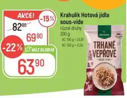 Globus Krahulík Hotová jídla sous-vide nabídka