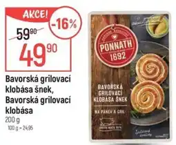 Globus Bavorská grilovací klobása šnek, Bavorská grilovací klobása nabídka