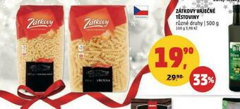 Penny Market Zátkovy vaječné těstoviny nabídka