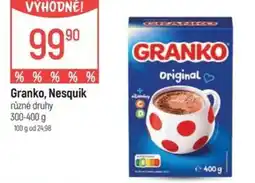 Globus Granko, Nesquik nabídka